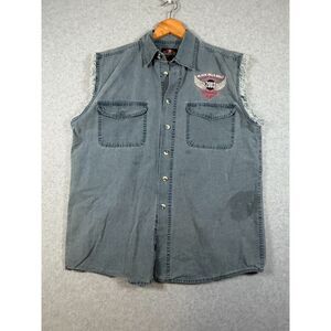 Vintage Biker Design Sturgis 2003 Black Hills Men's M Sleeveless Shirt 4006